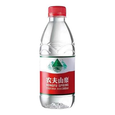 农夫山泉380ml*24瓶整箱批发特价弱碱性小瓶装天然饮用水非矿泉水
