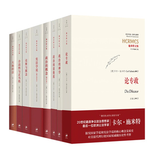 论专政/政治的神学/政治的概念/政治的浪漫派/宪法学说/论断与概念/合法性与正当性/大地的法 施米特文集世界政治世纪文景法学理论