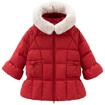 戴维贝拉女大童中长款羽绒服