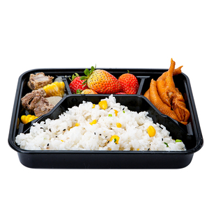 1000ml一次性餐盒四格五格外卖打包盒三格多格快餐盒分格饭盒餐盘
