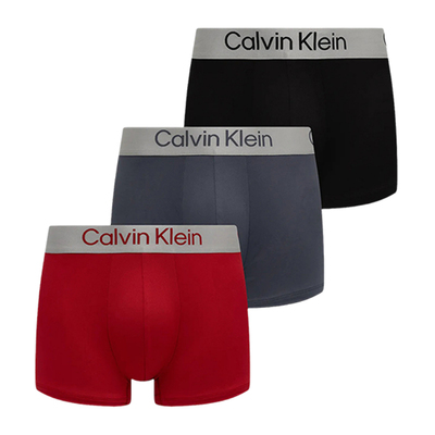 CK男士3件装四角内裤