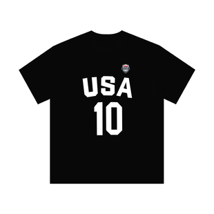 TIP-OFF美国USA男篮国家队篮球训练比赛服美式宽松速干投篮服短袖