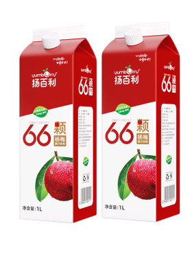 扬百利仙居杨梅果汁饮料箱装