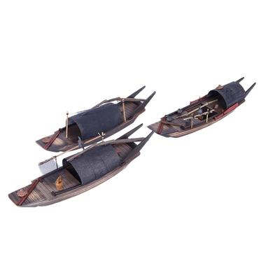 水乡船模型乌篷船实木装饰品中式