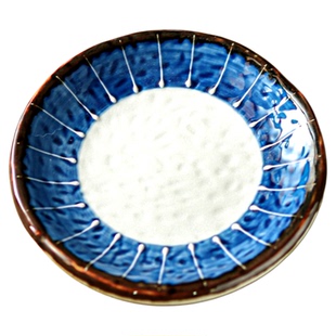 高级小盘子5英寸精致碟子陶瓷蛋糕碟日式餐具复古小菜碟家用圆盘