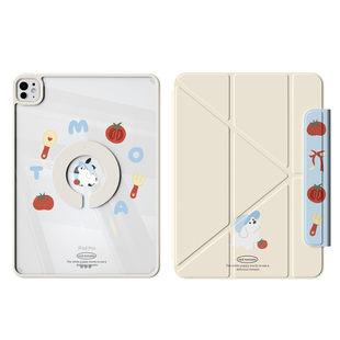 2025新款iPadPro保护套air7/6磁吸拆分ipad11保护壳mini7适用苹果10代平板air45透明防弯13寸旋转129笔槽可爱