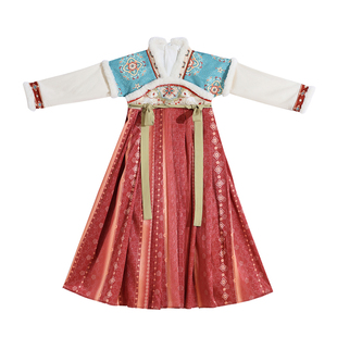 汉服女童冬装2025新款女宝过年服国风儿童拜年服女孩过年喜庆衣服