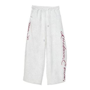 CBXLAB街舞潮牌白灰高级感宽松显瘦运动裤嘻哈跳舞垂坠感休闲长裤