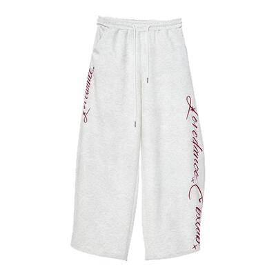 CBXLAB街舞潮牌白灰高级感宽松显瘦运动裤嘻哈跳舞垂坠感休闲长裤