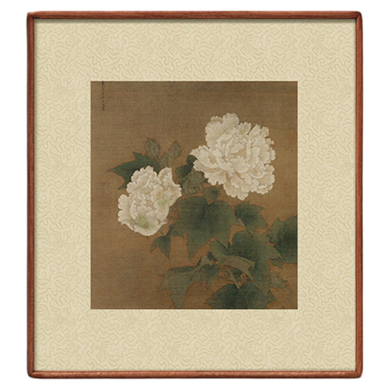 南宋李迪红白芙蓉图新中式国画