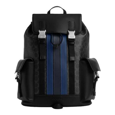 COACH/蔻驰 男士百搭上商务出游休闲双肩包大容量老花款书包CDC63