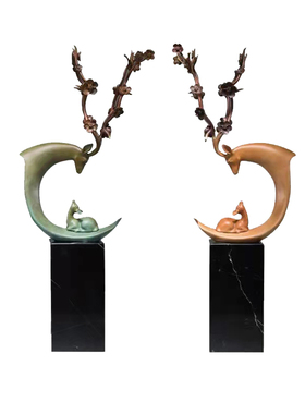 铜师傅一路有你家居饰品客厅摆件