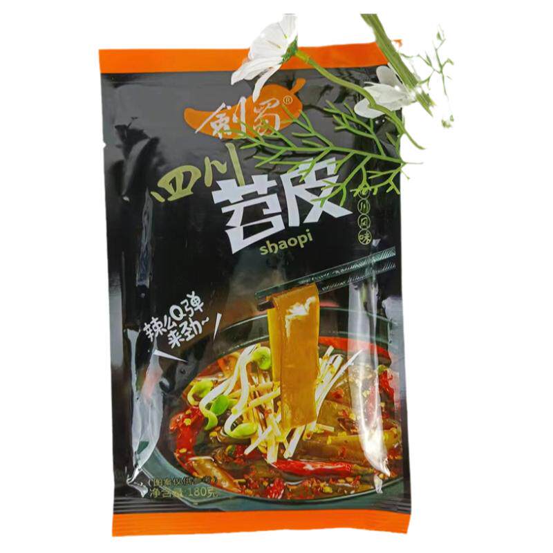 剑蜀四川火锅苕皮180g速食火锅食材宽粉皮懒人红薯粉条苕皮苕粉