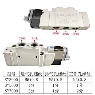 M524VSY7120线圈 01SY3120 SMC型高频电磁阀SY5120 5LZD