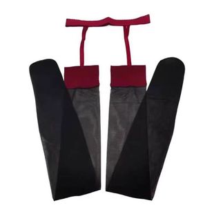 性感吊带黑丝袜子女红边撞色腿环一体丝袜超薄禁欲系打底裤连裤袜