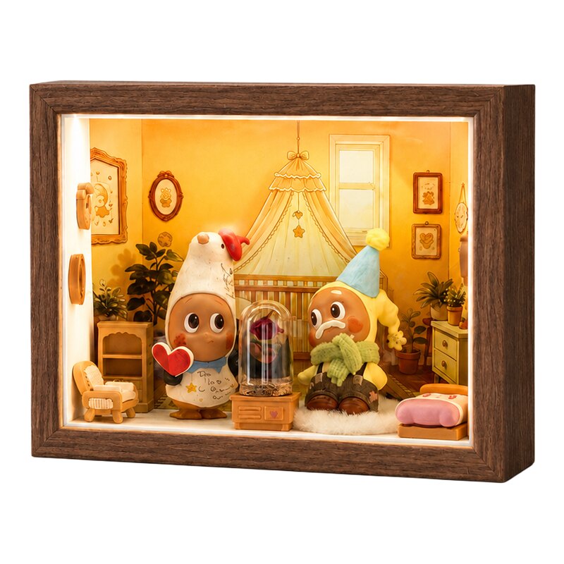 星星人diy造景相框展示盒