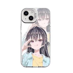 二次元手机壳艾莉同学周防有希适用苹果16imd彩银壳iphone15华为m60小米14红米K70防摔iqooneo9一加ACE3硬壳