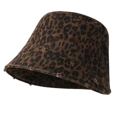 赵露思同款豹纹渔夫帽