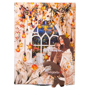 言己浪漫灯火PET贴纸灯饰水晶灯球造景夜景闪膜咕卡DIY装饰素材