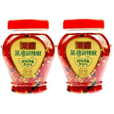 梁嘉湖南浏阳多省包邮茶油剁辣椒
