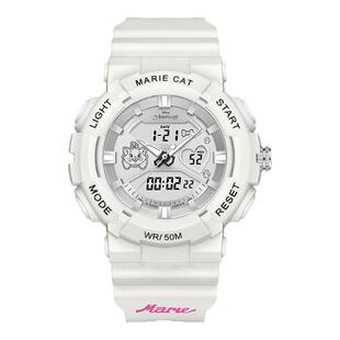 迪士尼手表女2025新款初高中学生运动机械电子女童女孩ins风小众