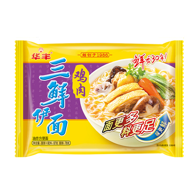 华丰三鲜老式鸡肉味怀旧伊面