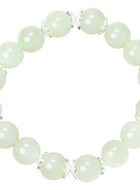 原创设计天然和田玉搭配银配饰