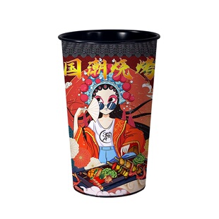 创意铁艺烧烤竹签筒串串签子收纳桶商用筷筒筷篓筷子筒铁桶吸管桶