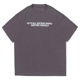 GOGOSOON夏季新款索罗娜短袖T恤250g男生UPF50+凉感情侣宽松上衣Q