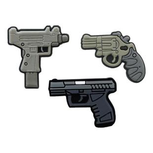 Mkop洞洞鞋配饰男鞋扣配件uzi左轮手枪鞋花装饰扣适配Cross/Crocs