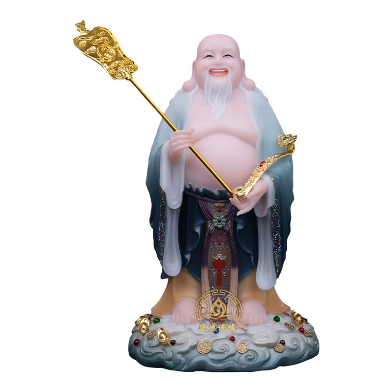 赤脚大仙神像汉白玉彩绘