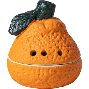 陶瓷迷你丑橘盘香炉大吉大利家用室内檀沉小号香炉禅意茶室香薰炉