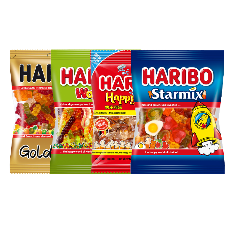 进口Haribo哈瑞宝小熊软糖橡皮糖qq糖喜糖水果糖果网红同款小零食