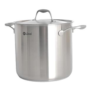 Deluxe德纳斯18/10不锈钢高深汤锅大容量炖煮锅电磁炉通用20-28cm