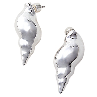 LESS海螺立体设计感耳钉简约小众精致耳环配饰3P3K10020