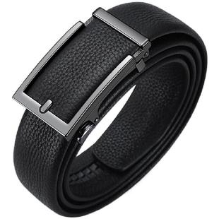 李健同款kzbrother男士皮带内穿式不露尾自动扣真皮腰带男款裤带