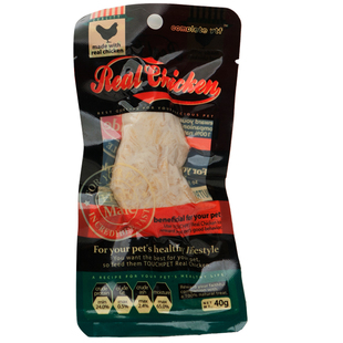 萌宠儿出口品质水煮鸡胸肉鸭胸肉猫猫狗狗宠物零食湿粮包鸡胸肉片