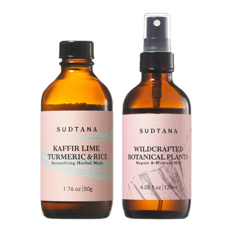 SUDTANA焕亮水润舒缓套组 保湿面膜粉改善暗沉祛黄修护草本喷雾