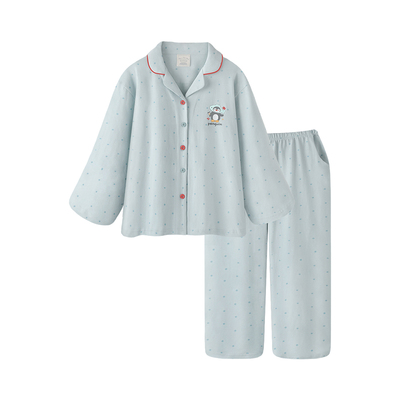 睡衣女款可爱纯棉春秋长袖家居服