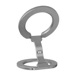 幽浮双面Magsafe磁吸手机支架桌面可折叠便携360度旋转超薄超强磁挂绳磁吸支架高端