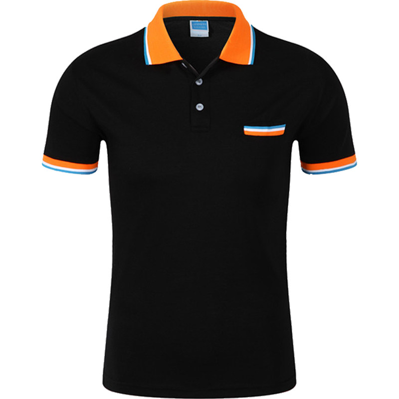 夏季定制polo衫工作服印字图纯棉
