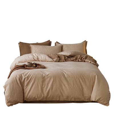 长绒棉磨毛色织提花四件套