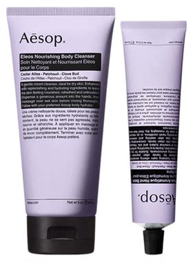 【海外店】Aesop伊索 身体手部两件组：厄勒俄斯护手霜+沐浴露