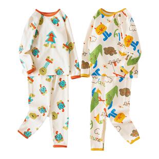 冬季儿童睡衣纯棉男童家居服儿童纯棉a类内衣宝宝全棉男孩居家服