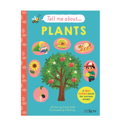 【现货】【Tell me about】英文原版 探索植物 Plants 认知启蒙 知识百科 3岁以上 精装艺术插画绘本 进口儿童英语故事书