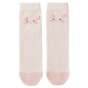 健将女士袜子冬季新款中筒袜7a抑菌消臭棉加长女袜青少年可爱搭配