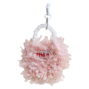 7THLAT纯手作粉色甜系蝴蝶纱原创设计手机包耳机包女斜挎单肩小包