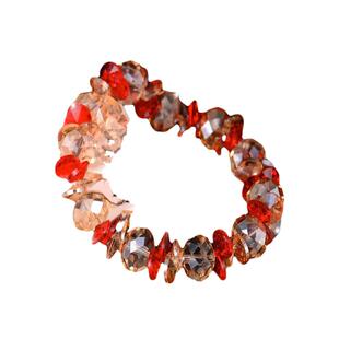 ins高颜值 气质范 本命年超闪奢华水晶手链 超仙高级感女王手链