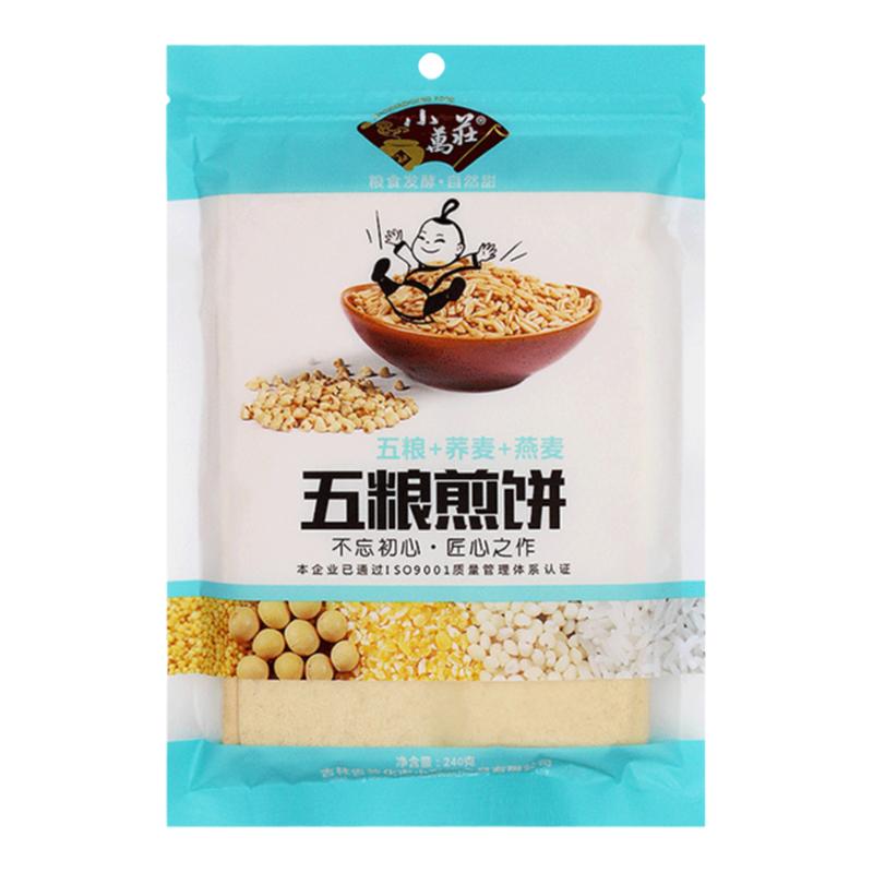 小万庄240g荞麦口味煎饼东北特产杂粮零食煎饼手工摊制粗粮大煎饼