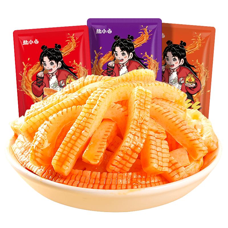 盐津铺子魔芋丝素毛肚零食休闲食品小吃夜宵解馋香辣爽盐小卤